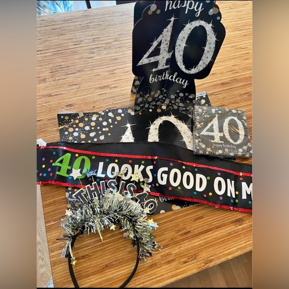 40th birthday decor